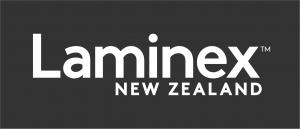 LaminexNZ Logo TM no tag grey background white text